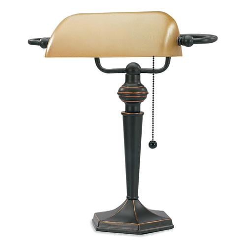 V-Light Incandescent Desk Lamp, 6.5 x 6.5 x 16, Oil Rubbed Bronze