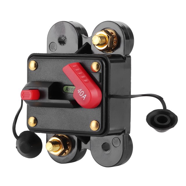 Sonew Fydun Auto Circuit Breaker Car Audio System Fuseholder Automatic Circuit Breaker 12V‑24V DC Auto Boat Stereo Protection