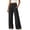 *Black, variant on Women's High Waisted Wide Leg Pants with Pockets , Pleated Button Down Trousers For Women, S-2XL