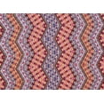 thumbnail image 2 of Zelouf Tie Dye Chevron Ity Print  , Sewing, DIY, Crafts Fabric by the Yard, C863 Orng/orchd, 5 Yard, 2 of 2