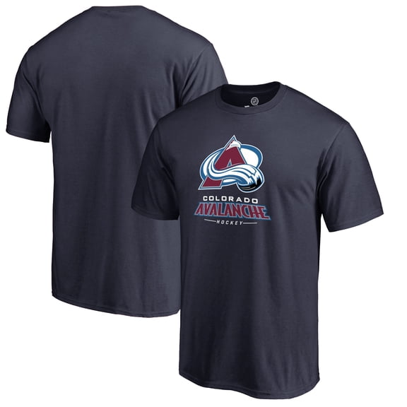 Men's Navy Colorado Avalanche Team Lockup T-Shirt