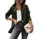 thumbnail image 1 of Chaqueta de traje de color sólido slim fit manga larga casual mujer chaqueta de oficina para otoño primavera OD verde M, 1 of 4
