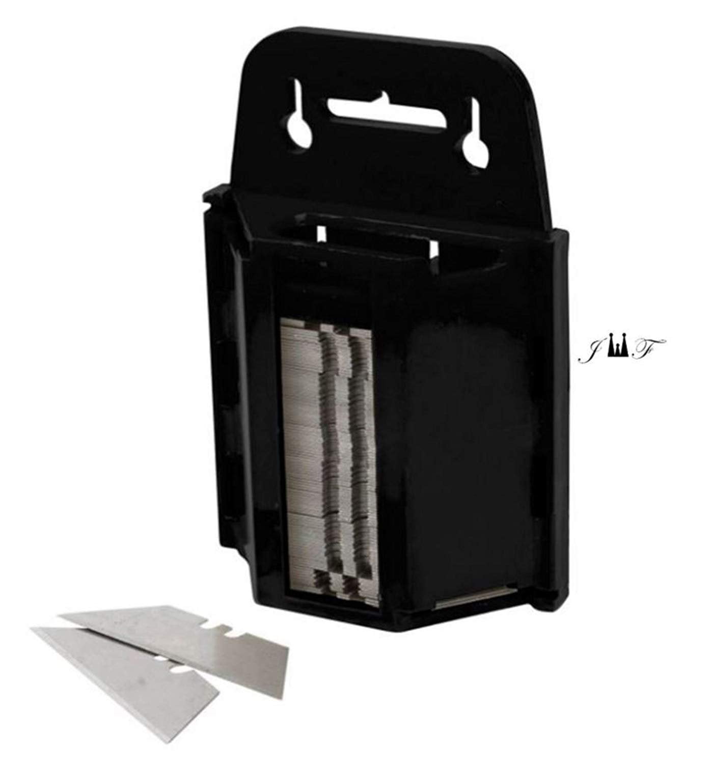 100Pack Heavy Duty Utility Knife Blades with Impact Resistant Wall