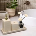 thumbnail image 3 of Bandeja de resina para tocador, bandeja de almacenamiento para tanque de inodoro, bandeja para mostrador de baño, bandeja para Perfume, bandeja para grava blanca Baoblaze Bandeja de baño, 3 of 7