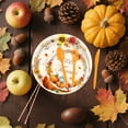 thumbnail image 5 of NWOKYZGH Fall Maple Leaf Pumpkin Thanksgiving Fall theme Disposable Paper Plates Tablecloth Paper Towel Party Set Decoration Supplies, 5 of 6