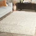 thumbnail image 2 of SAFAVIEH Casablanca Delmar Solid Shag Area Rug, Ivory, 8' x 10', 2 of 11