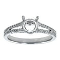 thumbnail image 2 of 14K White Gold 1/4 ct. White Diamonds Semi-Mount Engagement Ring by Hollywood Hills Jewelers, 2 of 5