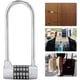 thumbnail image 5 of 5 Digit Combination Padlock Alloy Safety U Shaped Code Lock Extra Long Locker Lock With Code Lock(silver), 5 of 5