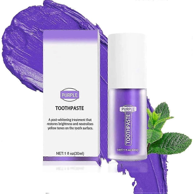 ExquisitePurple Toothpaste for Teeth Whitening, Whitening Toothpaste for Tooth Stain Removal, Sensitive Teeth