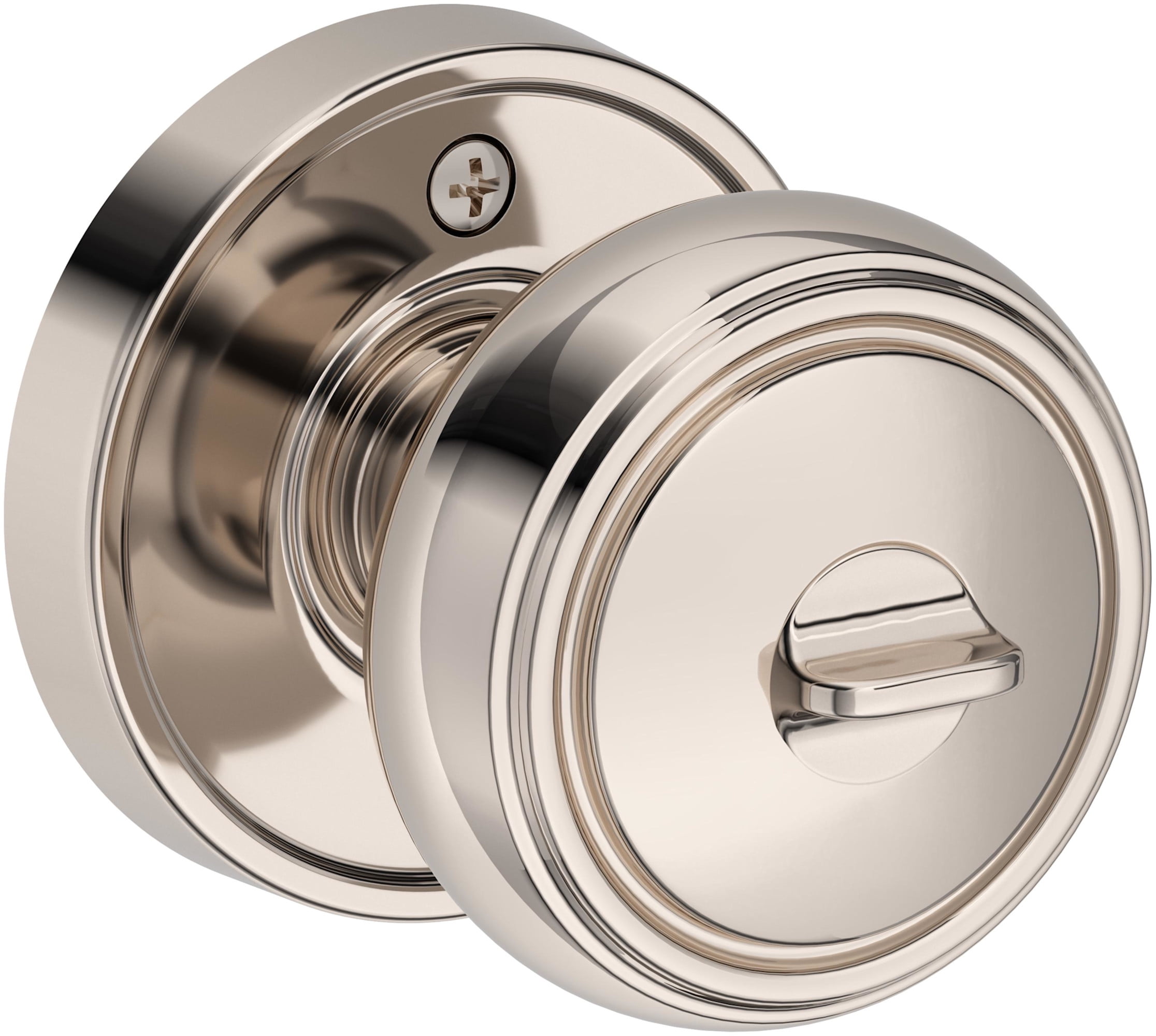 Baldwin ENBRERRR190SMC Bremerton Single Cylinder Keyed Entry Door Knob Set - Black