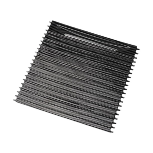 Cubierta para persiana enrollable de la bandeja del portavasos de la consola central 51169251973 Fácil instalación Fibra de carbono negra