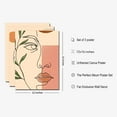 thumbnail image 6 of Boho Wall Art Set of 3, Minimalist Abstract Boho Sun Poster Sunrise Women Palm Leaf Wall Decor Bohemian Poster Mid Century Modern Arts Print Pictures for Aesthetic Room Bedroom 12x16 inch Unframed, 6 of 6