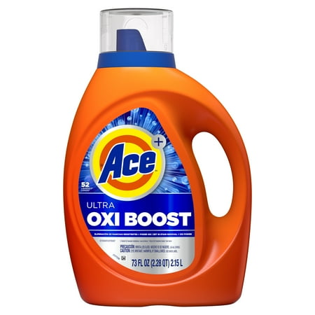 Ace Ultra Oxi Boost Liquid Laundry Detergent, 73 Fl Oz, 52 Loads