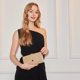 thumbnail image 2 of Bolso de noche plisado Kseymeir Clutch Purse para mujer, dorado, 2 of 7