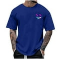 thumbnail image 1 of T-shirts à Col Rond pour Hommes, Hauts d'Été Décontractés, Séchage Rapide, Polyester, Manches Courtes, Coupe 3D, 1 of 5
