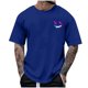 thumbnail image 1 of Camisetas de Cuello de la Tripulación de los Hombres de Poliéster Impreso en Seco Rápido, Cuello Redondo de Corte 3D para Gimnasio, Carrera, Ciclismo Y Ocasional, 1 of 4
