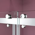 thumbnail image 5 of 66 in. W x 76 in. H Double Sliding Frameless Shower Enclosure With Clear Glass in Chrome, 5 of 5