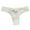 White, variant on Seamless Lace Thongs for Women T-back Mid Waist Panties Soft Stretchy Bikini Briefs Breathable No Show Underwear