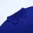 thumbnail image 6 of Bibifish Mens Polo Shirts Side Sleeve Pocket Detail Shirts Point Collar Button Front Simple Casual Tops, 6 of 8