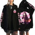 thumbnail image 2 of Sudadera con capucha de Kamado Nezuko para mujer, Jersey informal con cremallera y personalidad, abrigo de calle, sudadera de Anime de moda, otoño e invierno, nuevo, 2 of 5