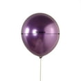 thumbnail image 3 of Efavormart 50 Pack Metallic Purple Biodegradable Balloons, Thick Chrome Latex Party Balloons - 12", 3 of 9