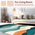 thumbnail image 2 of ODIKA 4x6 Machine Washable Non-Slip Area Rug, Abstract High Traffic Rug with Pad, Orange, 40375, 2 of 8