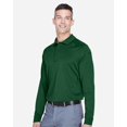 thumbnail image 2 of Harriton M211L Men's Advantage Long Sleeve Tactical Polo-Dark Green-XS, 2 of 5