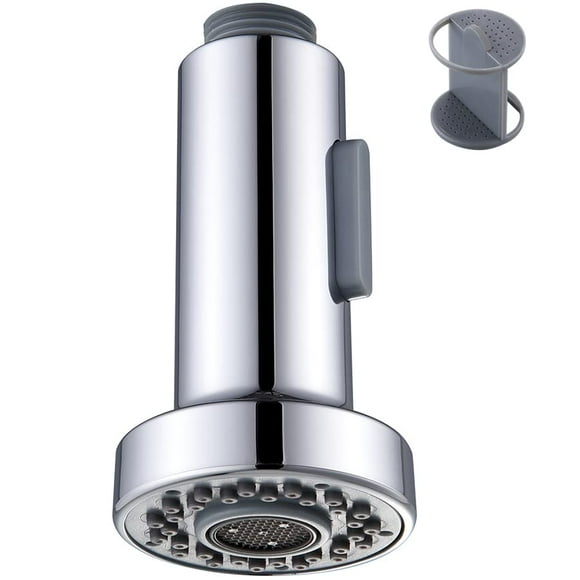 Reemplazo del cabezal del grifo Ángulo cromado Grifo del fregadero de cocina simple Rociador Manguera desplegable Cabezal de rociado Modo de flujo y rociado Roscas macho