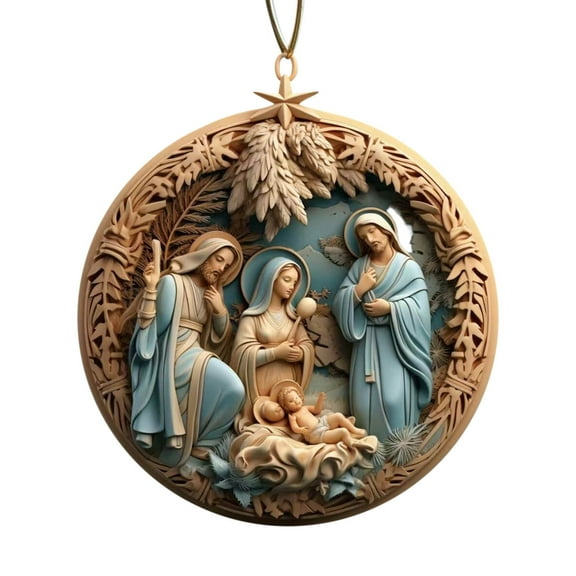 Acrylic Flat Christmas Ornaments Set Christmas Tree Christmas Tree Ornaments Decoration Cute Christmas Decorations Indoor Christmas Decorations Indoor Christmas Decor Round Acrylic Decoration