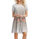 thumbnail image 2 of Vestido suelto casual de manga corta con estampado floral y estampado de girasol para mujer Pompotops ghjkhdj10704, 2 of 8