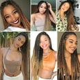 thumbnail image 6 of Pre Stretched Braiding Hair Extensions 30 inch 8 Packs Synthetic Hair Extensions For Human Crochet Braids Or Twist(1B/27), 6 of 6