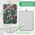 thumbnail image 6 of Yayeee Pot Holders Kitchen Heat Resistant with Pocket 7"x9.8" Cotton Oven Cooking Hot Pads, Green Christmas Candy Canes, 6 of 7