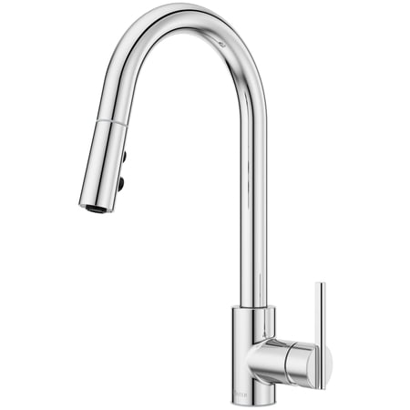 Open Box Pfister Gt529-Bi Brislin 1.8 GPM Single Hole Pull Down Kitchen Faucet - Chrome