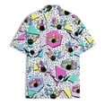 thumbnail image 4 of Retro Mushroom Alien Bigfoot Hawaiian Shirt For Men UFO Sasquatch Mens Hawaiian Shirts Short Sleeve Button Down Shirt Men, 4 of 7