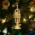 thumbnail image 4 of Musical Instrument Decoration Pendant - Elegant Design with Delicate Details, Gifts Gold Saxophone Christmas Tree Ornament, Perfect Hanging Ornament for Christmas Tree and Home, 2pcs, 4 of 5