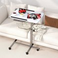 thumbnail image 4 of Costway Bureau Debout Mobile à Hauteur Réglable Assis-Debout Bureau pour Portable Blanc, 4 of 10