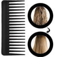 thumbnail image 4 of Wide Tooth Detangling Comb for Curly Thick Hair, Handleless Antistatic Styling Comb Black, 4 of 4