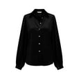 thumbnail image 4 of Womens Velvet Long Sleeve Button down Casual Tops, Soft Lapel Collared Shirts,Winter Warm Tops, 4 of 9