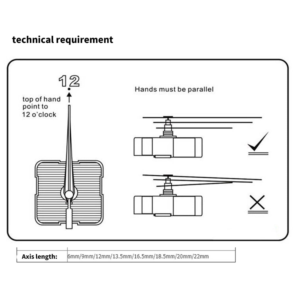 Oasiva Pendulums Clock Movement Mechanism Replacement Quartzs Clock-work with Hands for DIY Wall Clock Repair Kits Accessories