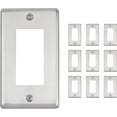 thumbnail image 1 of Lot de 10 Plaques Murales Décoratives pour Sortie, Acier Inoxydable, Taille Standard (Lot de 10), 1 of 6