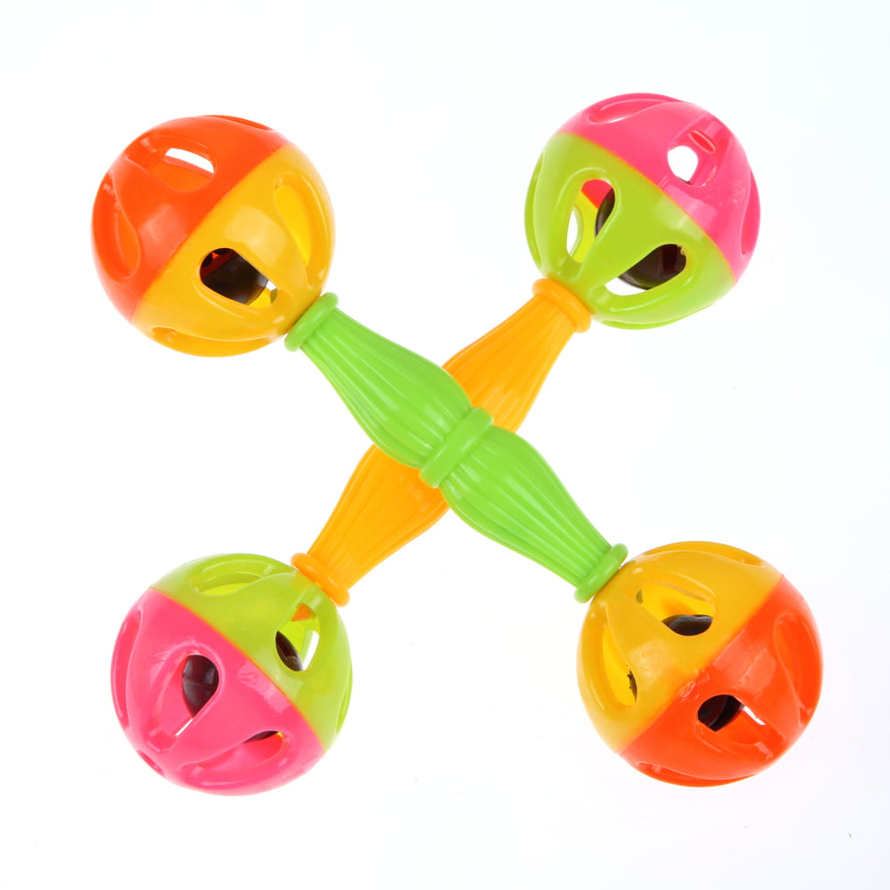 Baby Toy Rattles Bells Shaking Dumbells Early Development Toys 0-12 Months C4H8 