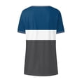 thumbnail image 5 of YHAJDS Womens T Shirts Trendy Summer Short Sleeve V Neck Print Tee Casual Blouse for Women, 5 of 5