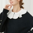 thumbnail image 3 of Lolita cuello falso con , media desmontable, cuellos de , , blusas, cuello falso para camiseta, cárdigan, niñas, Colcomx Collar falso, 3 of 7