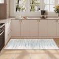 thumbnail image 2 of Washable Kitchen Runner Rug 60" x 22", Modern Abstract Textured Area Rug, Neutral Soft Low Profile Non Slip Kitchen Runner Rug for Kitchen, Hallway & Laundry Room, 2 of 6