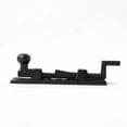thumbnail image 6 of Renovators Supply Door Lock Latch 4" Black Wrought Iron Ball Tip Styled Necked Offset Slide Bolt Latch w/Screws, 6 of 7