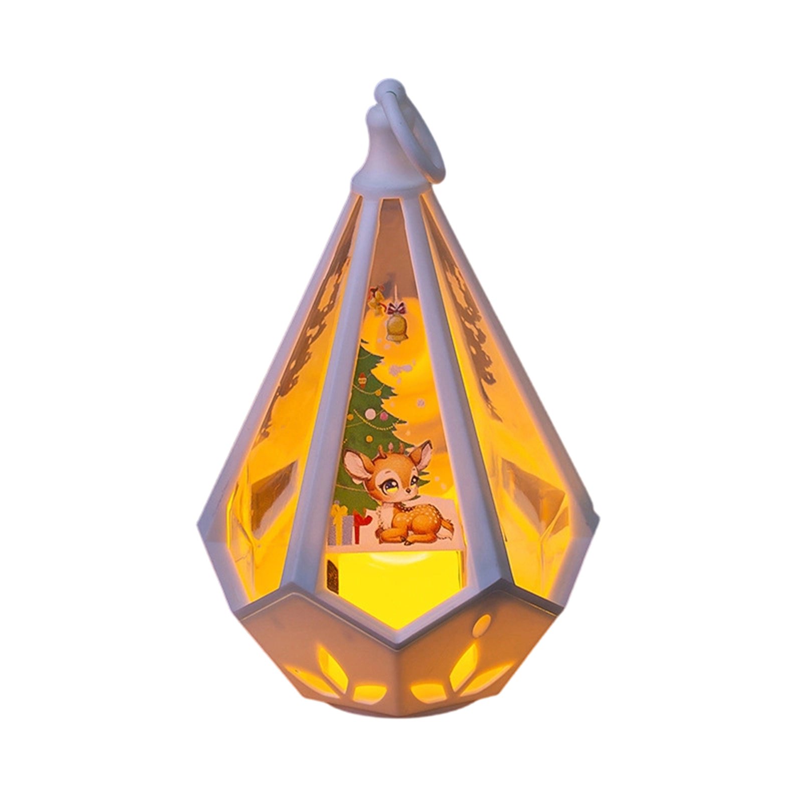 Christmas Decoration Handheld Night Light with Warm Glowing Design for Desktop Ornament Hanging Accessory Evening Gatherings and Kids Room Decor Multicolor_#94