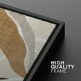 thumbnail image 5 of IDEA4WALL Framed Canvas Print Wall Art Set Minimalist Hills and Valleys Earthy Neutral Tones Brown Accents Digital Art Minimalist Neutral Artwork Clam/Relax for Home Decor - Black 24"x36"x2, 5 of 5
