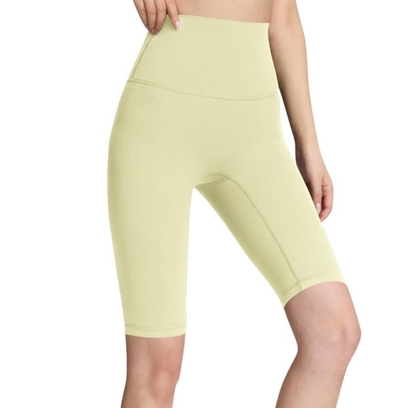 cfhntfmh Biker Shorts for Women Stretchy High Waisted Workout Athletic Yoga Long Shorts Soft Leggings for Women