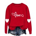 thumbnail image 2 of Pounoo Sweatshirts for Women Cute Print Graphic Crewneck Holiday Long Sleeve Shirts Oversized Casual Pullover Tops Clothes Gift, 2 of 7