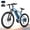 Blue, variant on ESKUTE Adult Electric Mountain Bike – 21-Speed, 27.5” Wheels, 1200W Brushless Motor, 28MPH, 48V 13Ah Battery, NFC Smart Unlock, Step-Over E-Bike Black